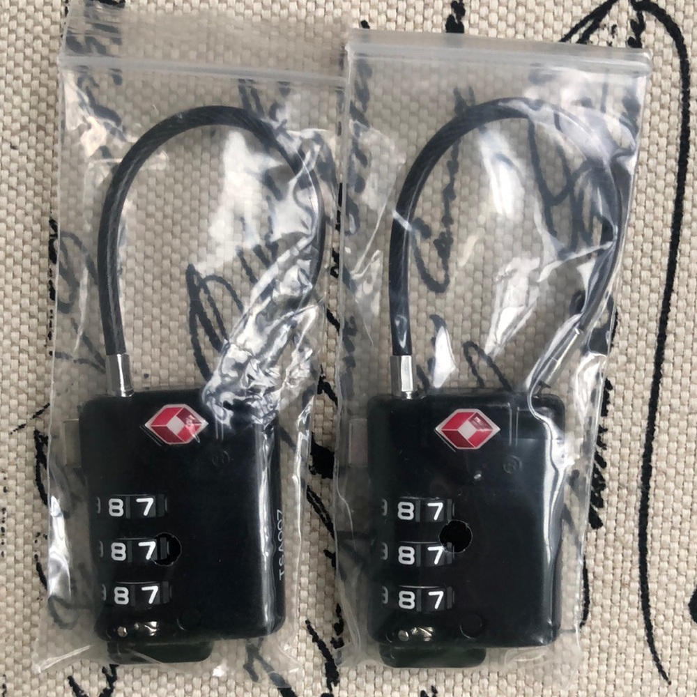 Bundle of 2 super quality no key Sentry Travel Locks - new, ready to use.